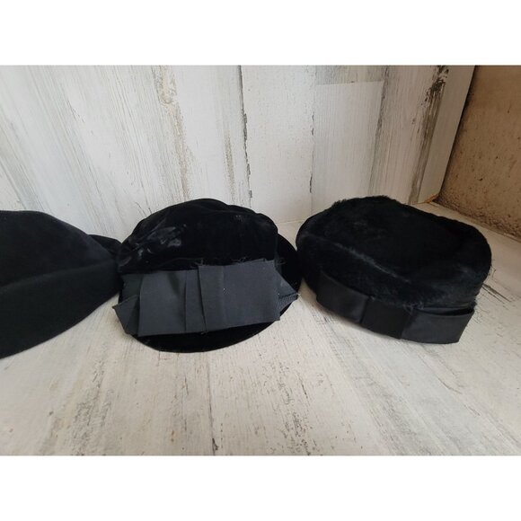 Fancy black hat woman's vintage style Halloween costume set - Picture 4 of 8